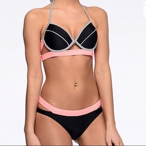 Strappy bikini!